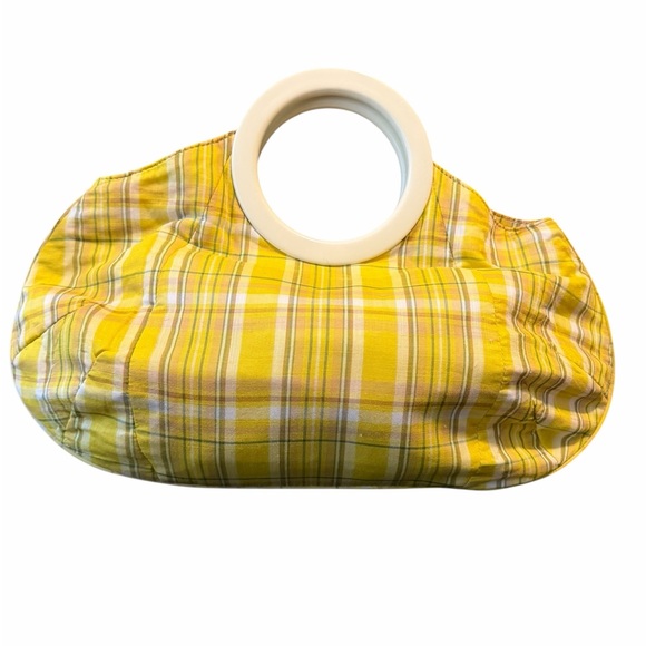 J. Crew Yellow Plaid Women's Bag - Picture 2 of 8